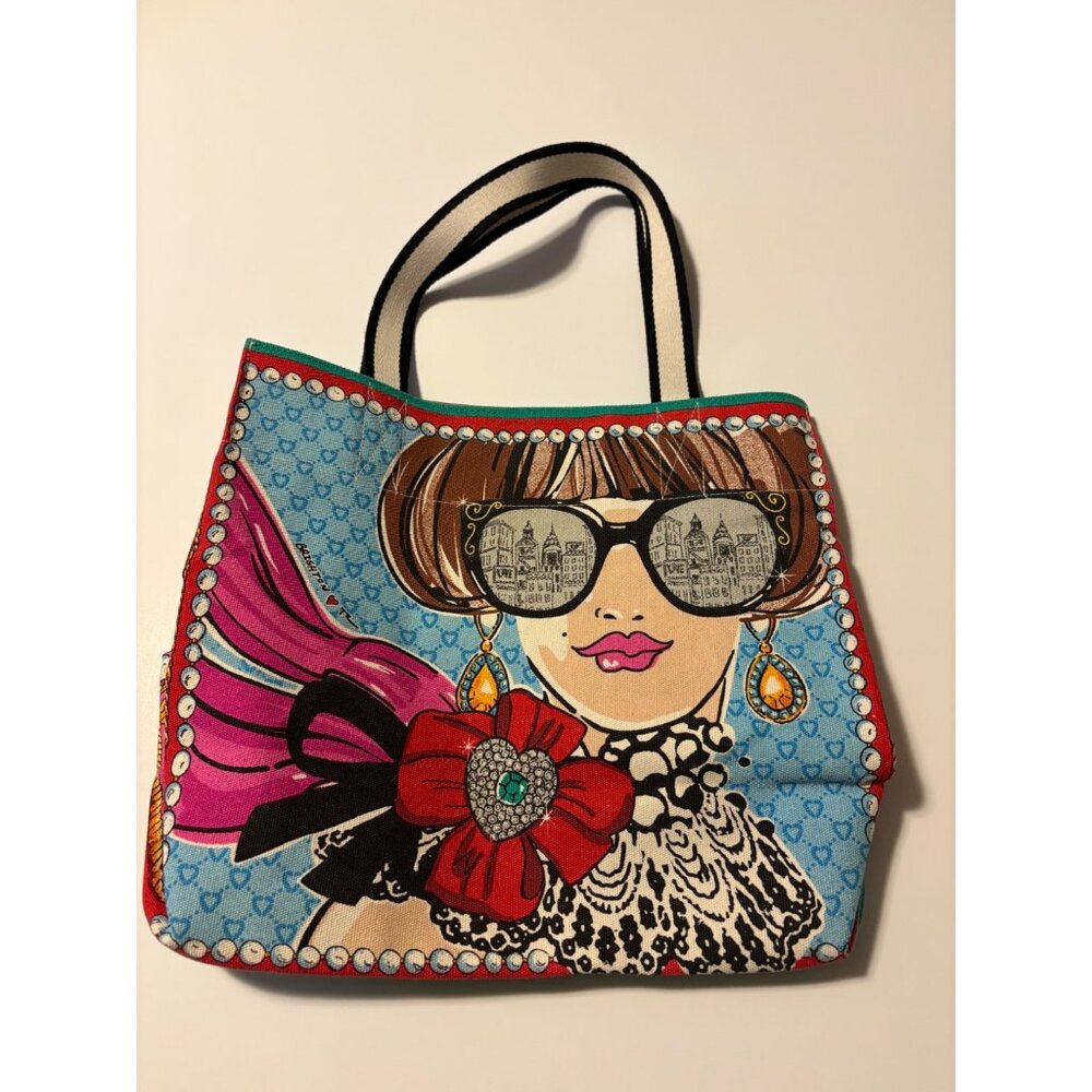 Brighton "Sparkle and Shine" Canvas Tote Bag Tom Clancy Shopper